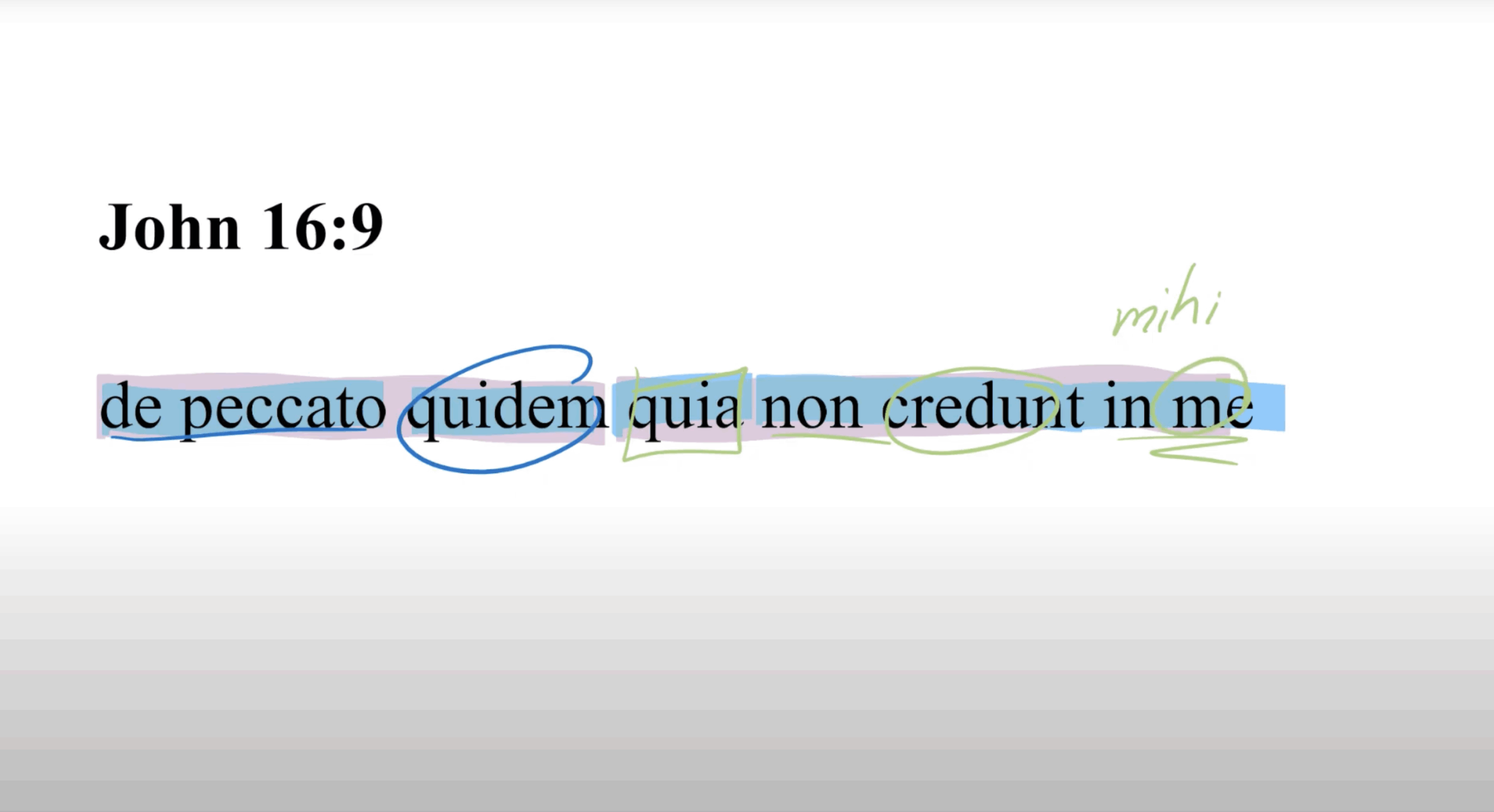 John 16:9 Latin Vulgate