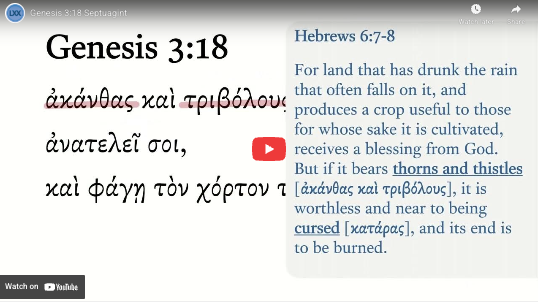 Genesis 3:18 Septuagint