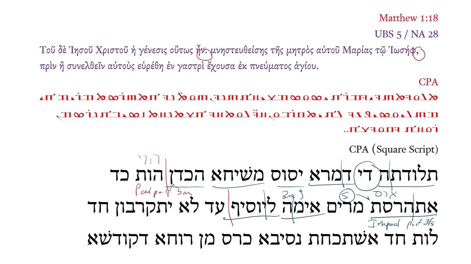 CPA Matthew 1:18b