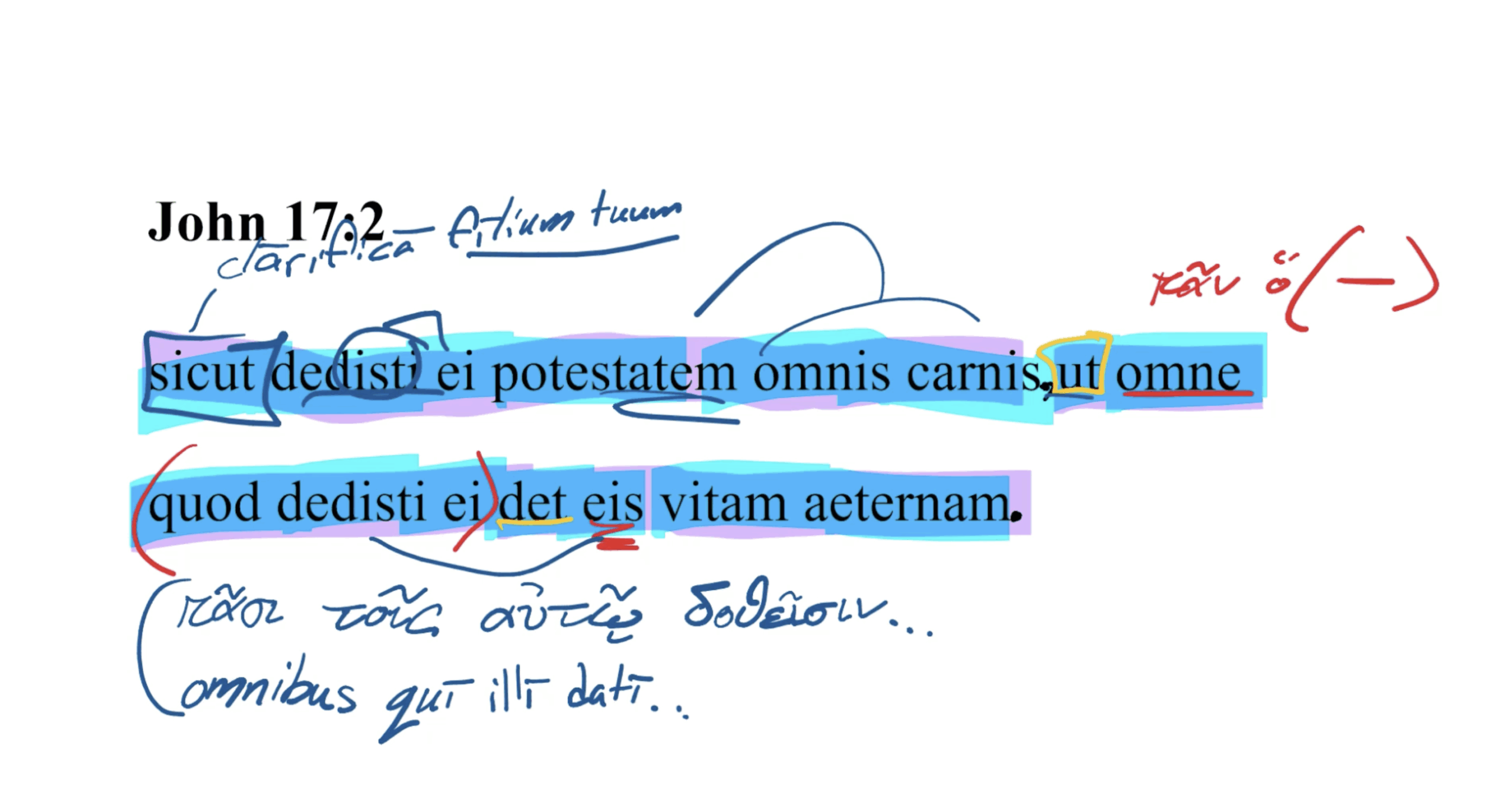 John 17:2 Latin Vulgate