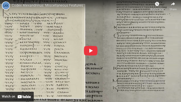 Codex Alexandrinus: Miscellaneous Features