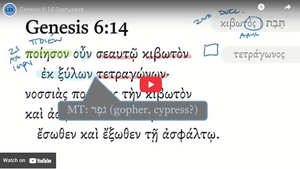 Genesis 6:14 Septuagint