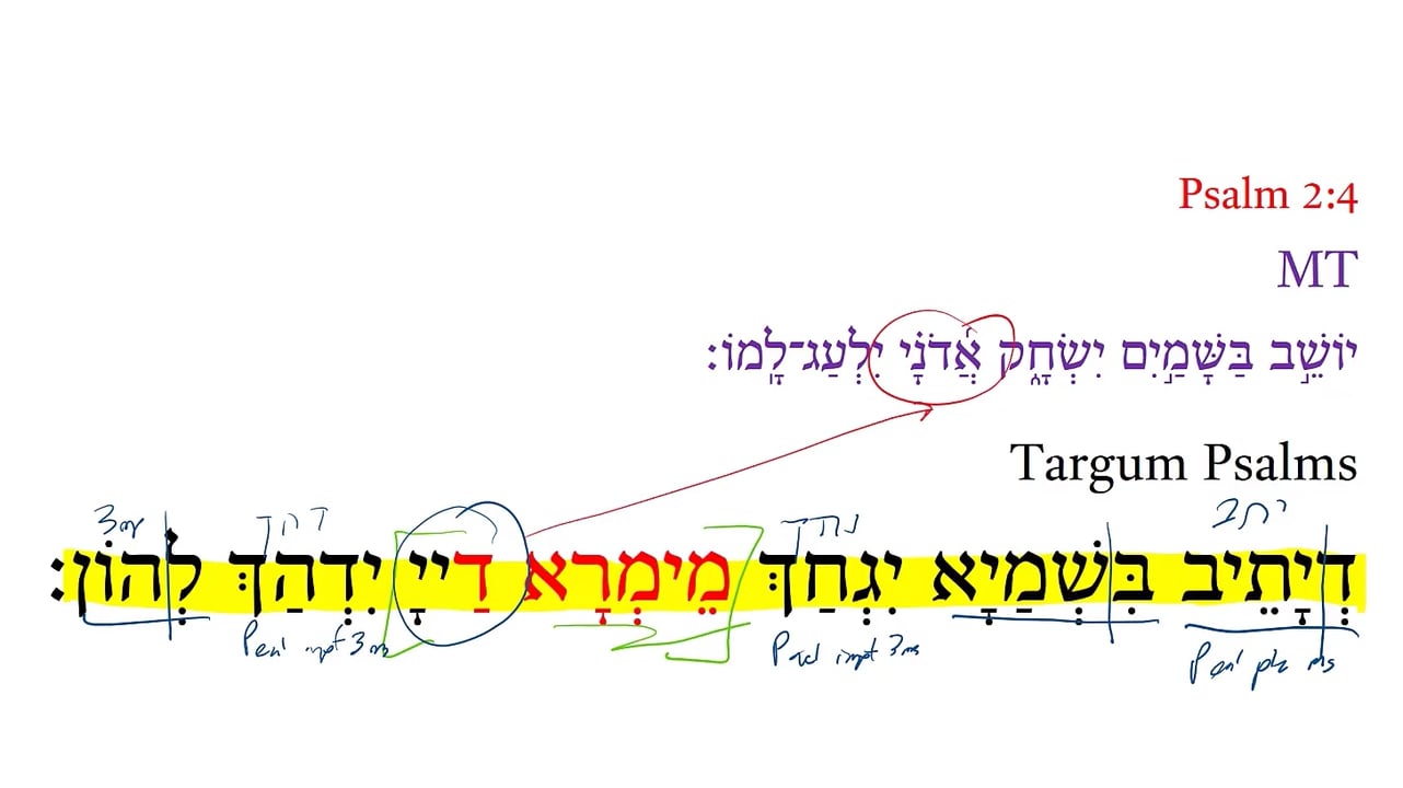 Targum Psalm 2:4