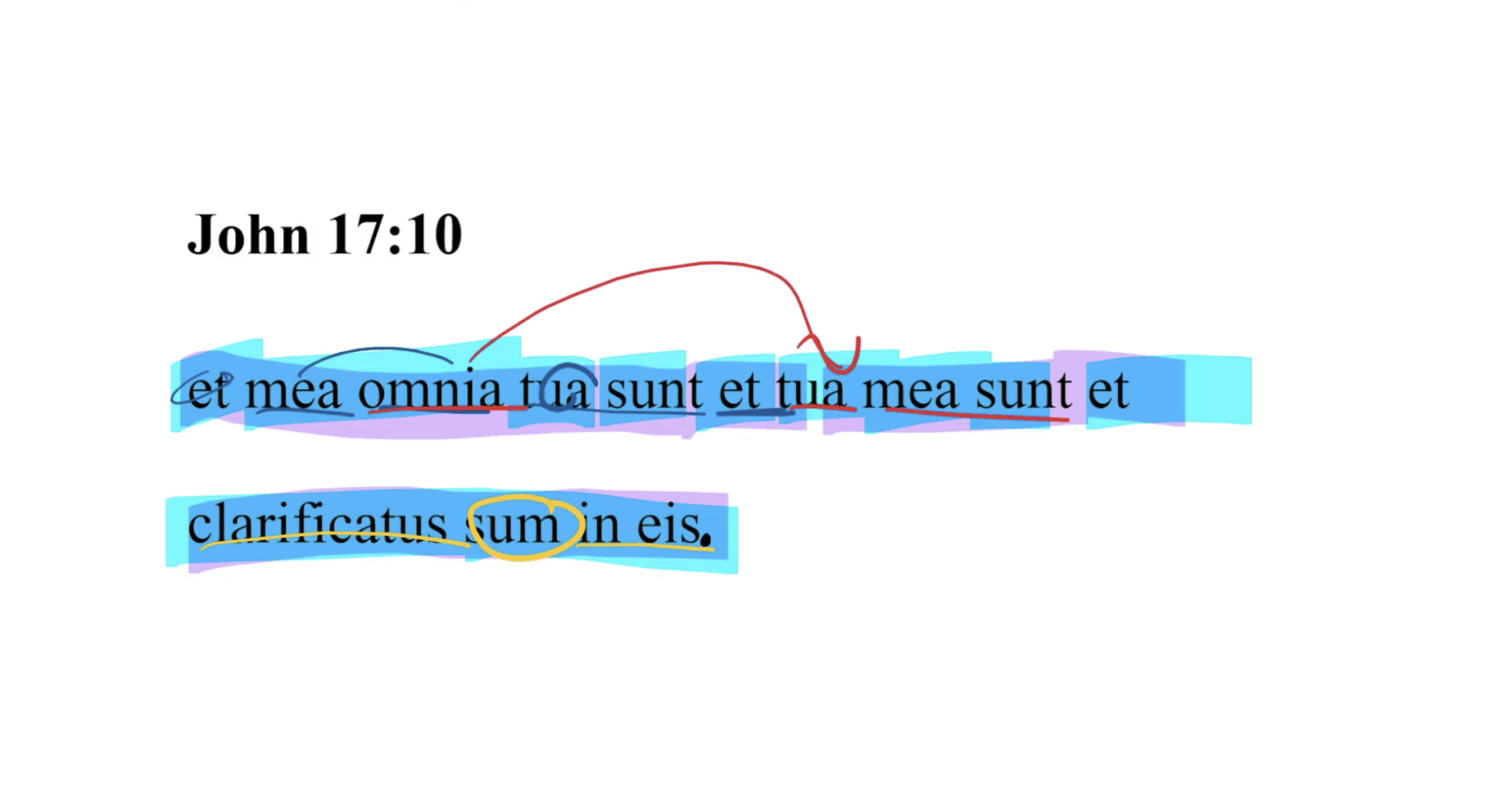 John 17:10 Latin Vulgate