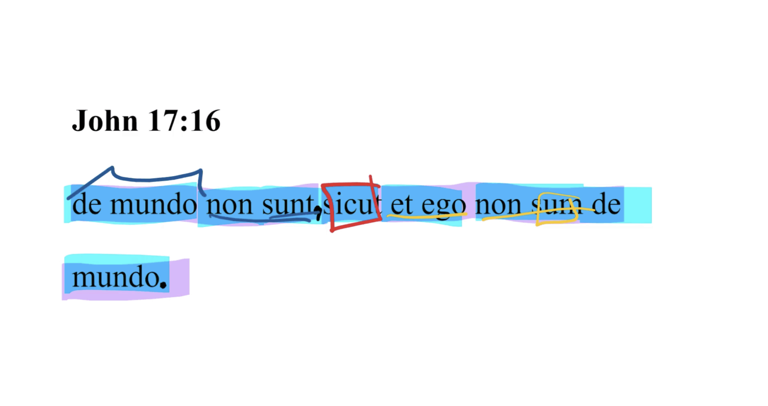 John 17:16 Latin Vulgate
