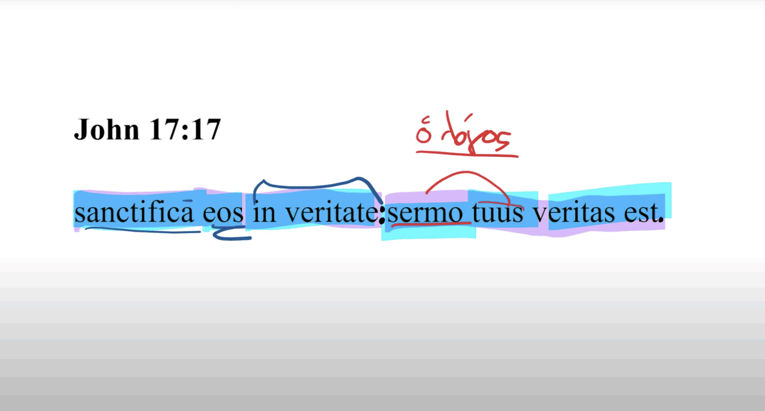 John 17:17 Latin Vulgate