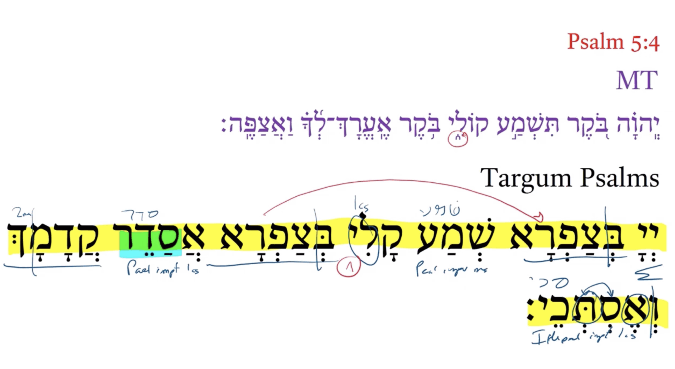 Targum Psalm 5:4