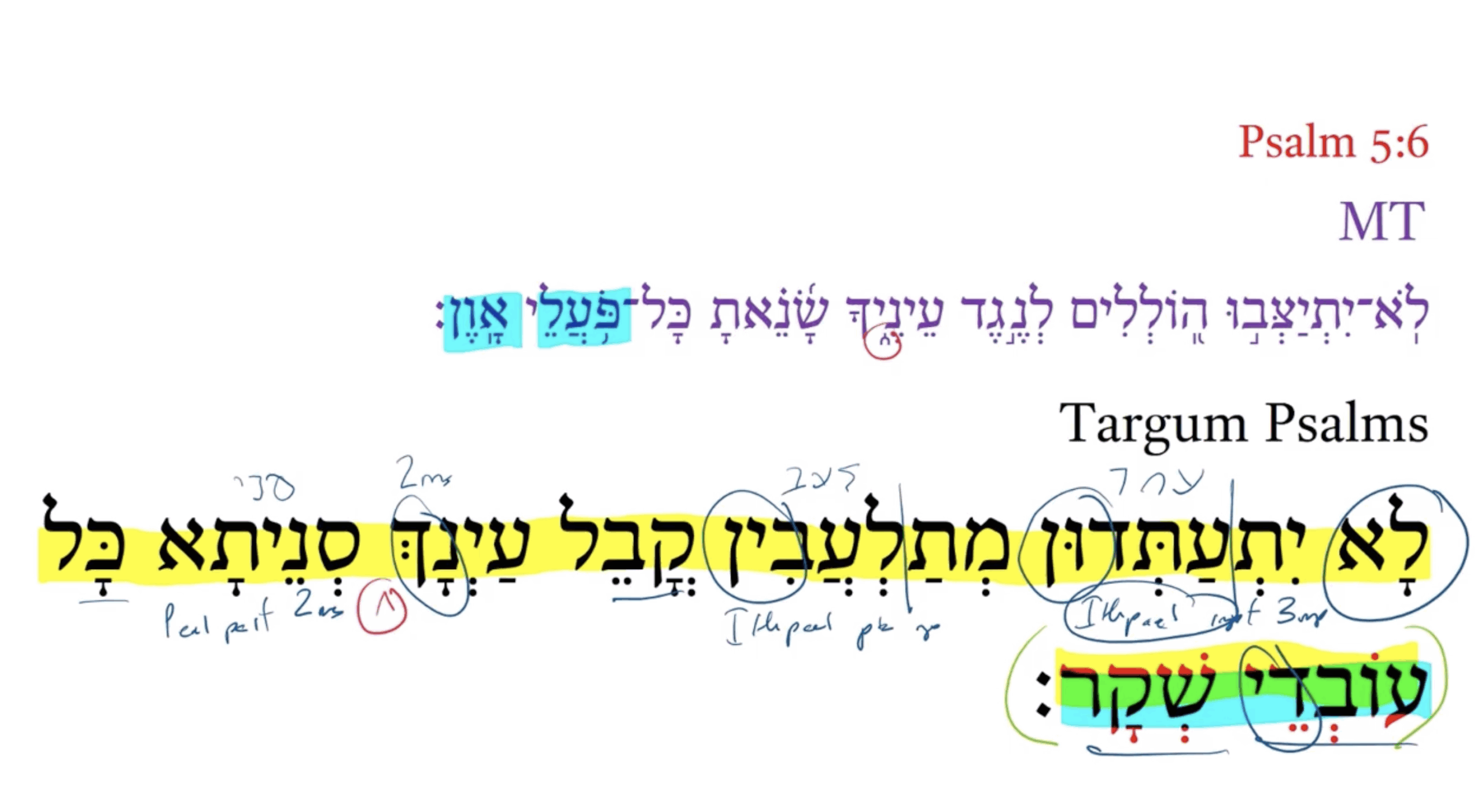 Targum Psalm 5:6