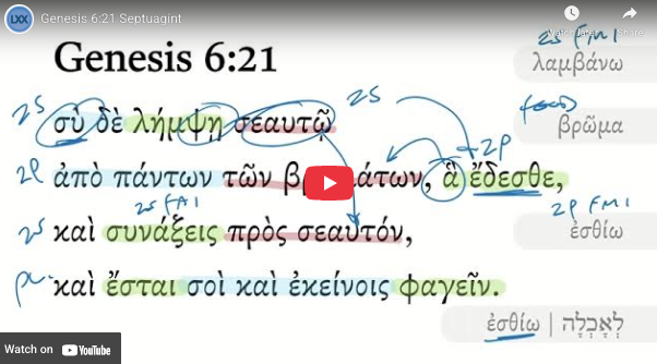 Genesis 6:21 Septuagint