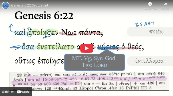Genesis 6:22 Septuagint