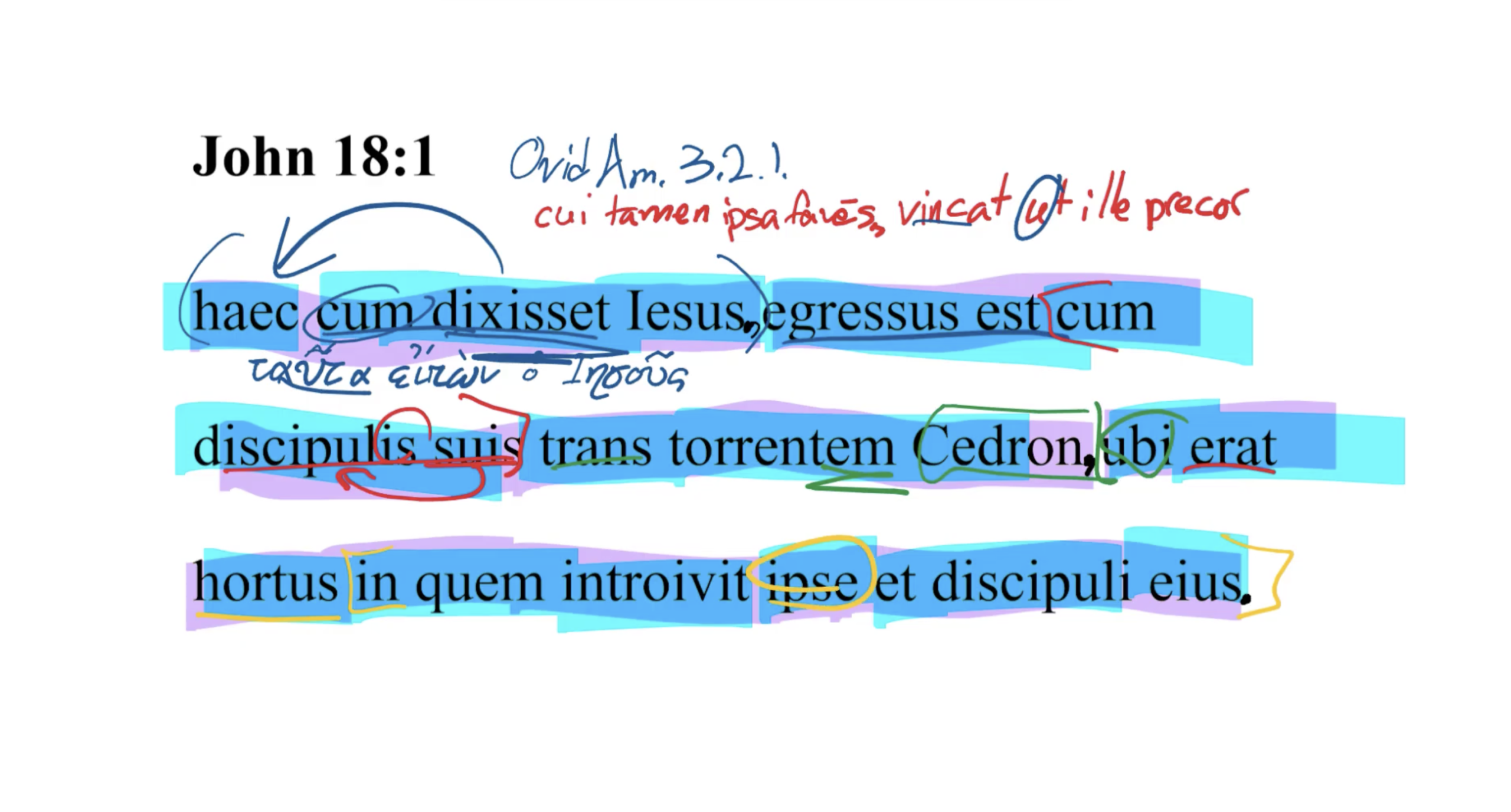 John 18:1 Latin Vulgate