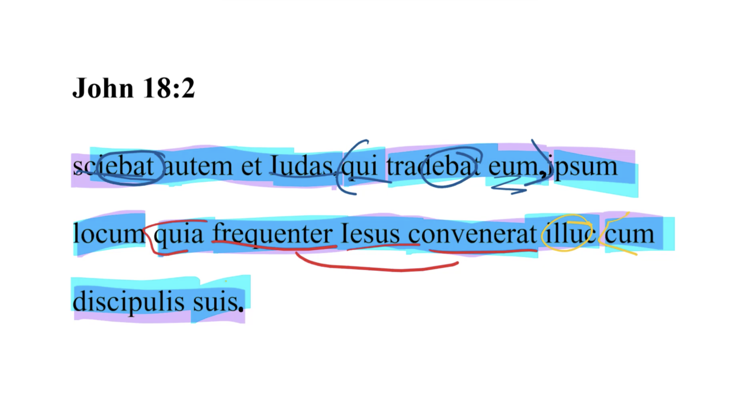 John 18:2 Latin Vulgate