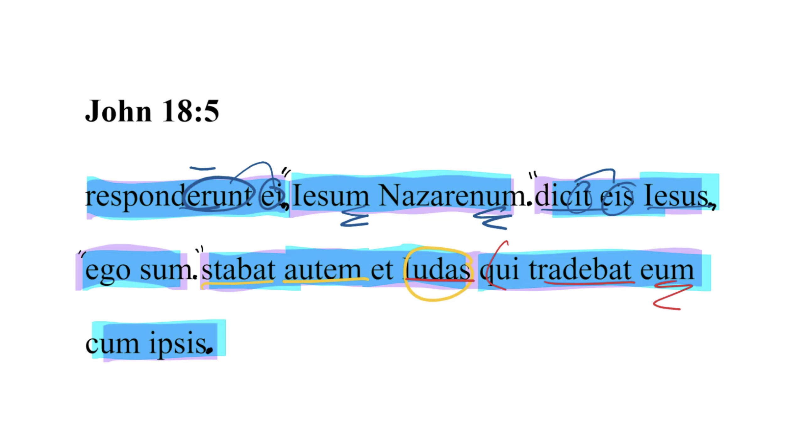 John 18:5 Latin Vulgate