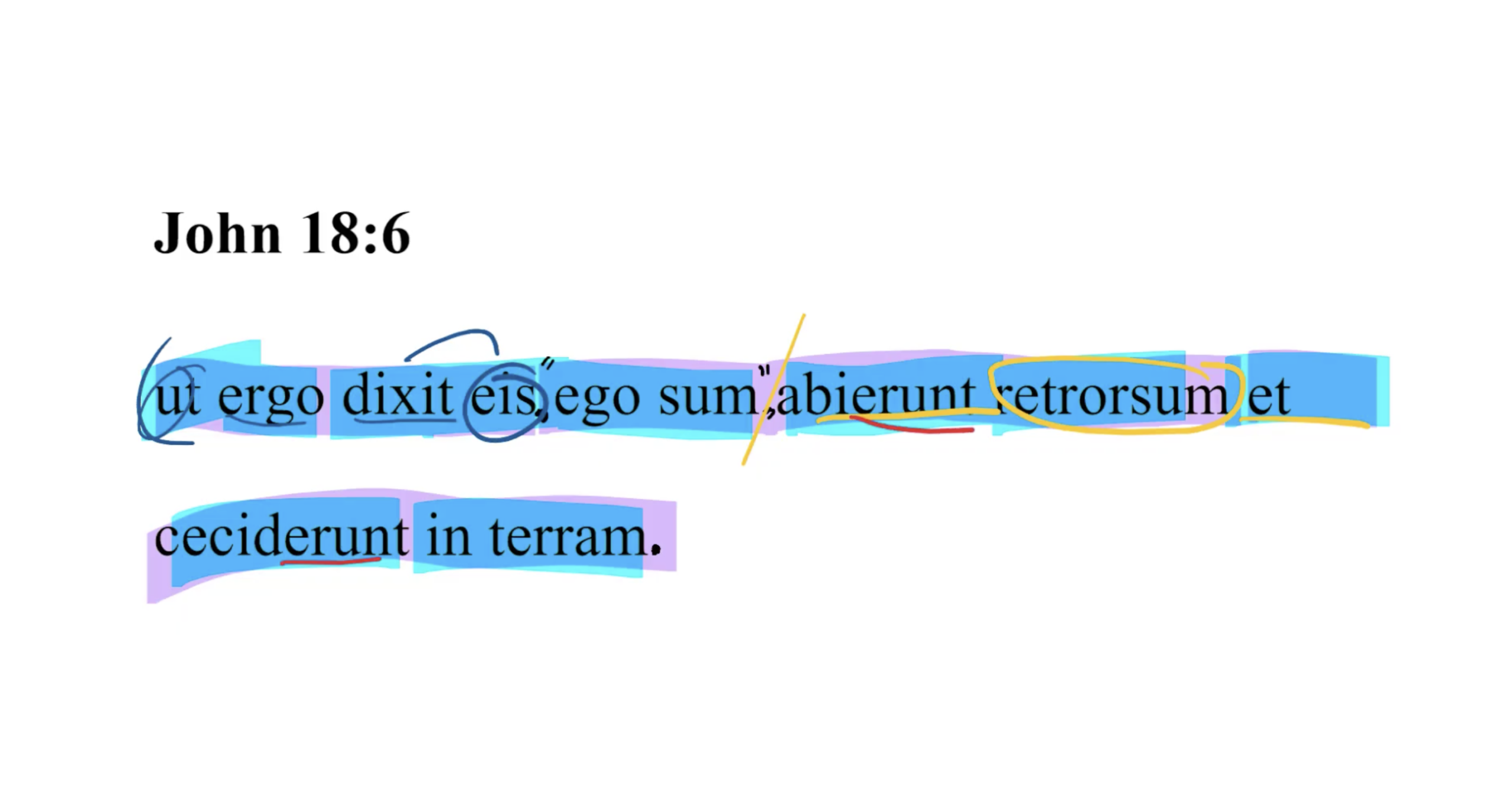 John 18:6 Latin Vulgate