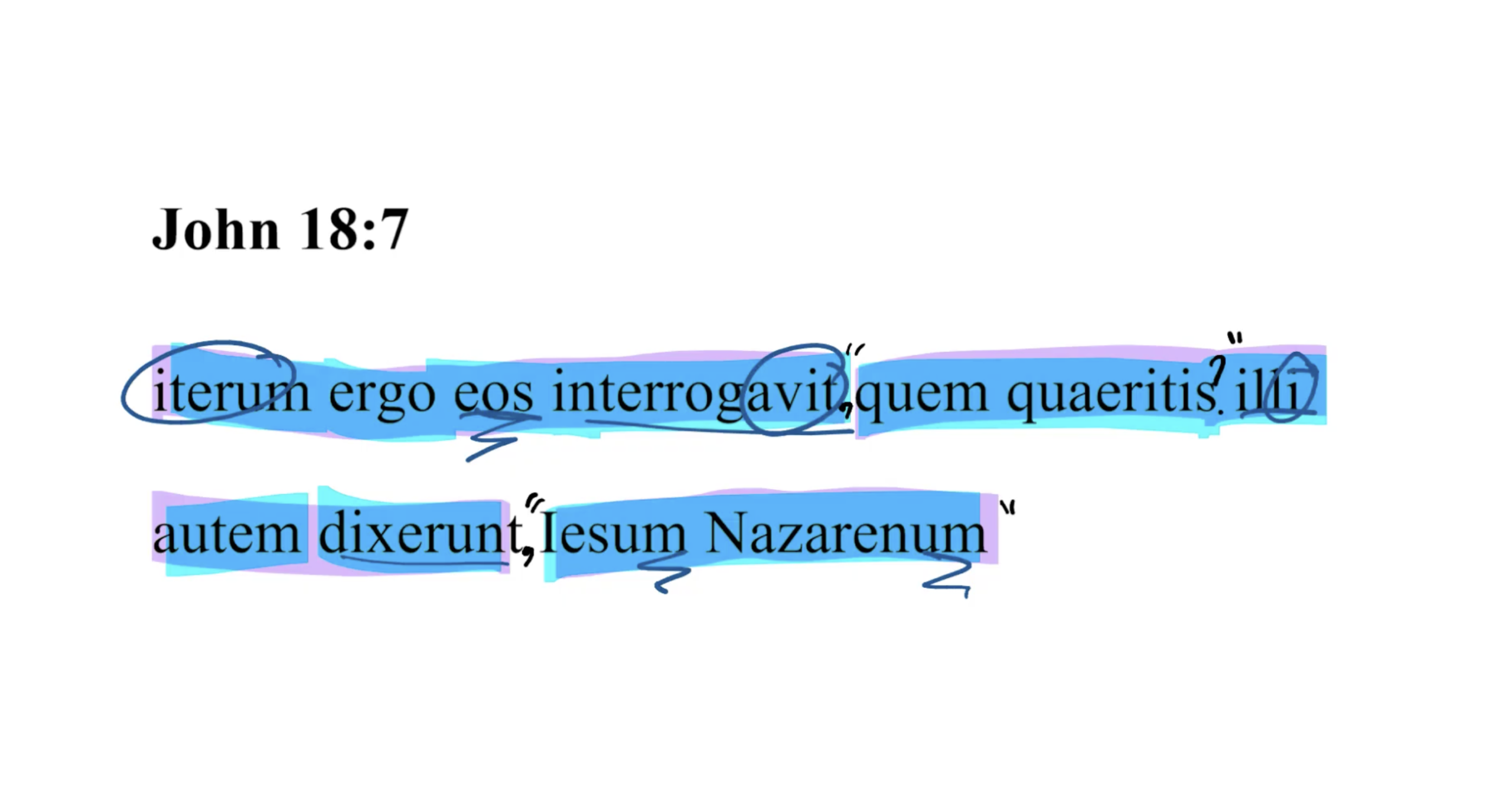 John 18:7 Latin Vulgate
