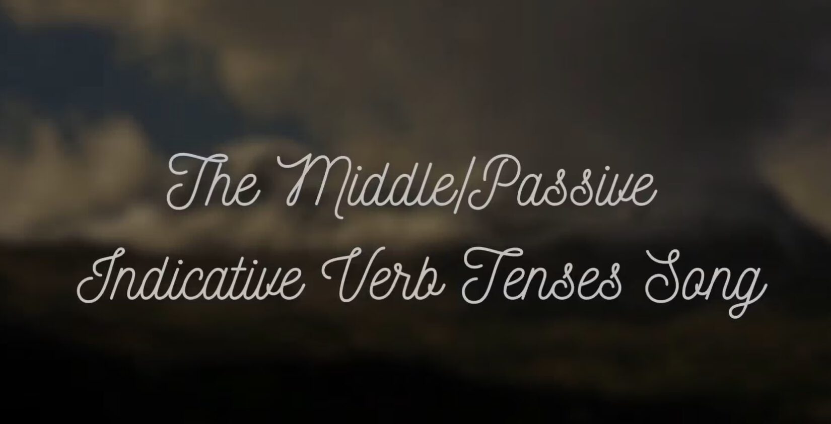 Mnemonic Song for Greek Middle-Passive Indicative Verb Endings