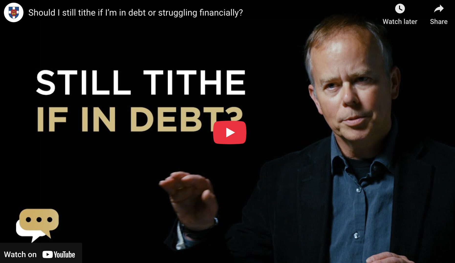 Should I still tithe if I’m in debt or struggling financially?