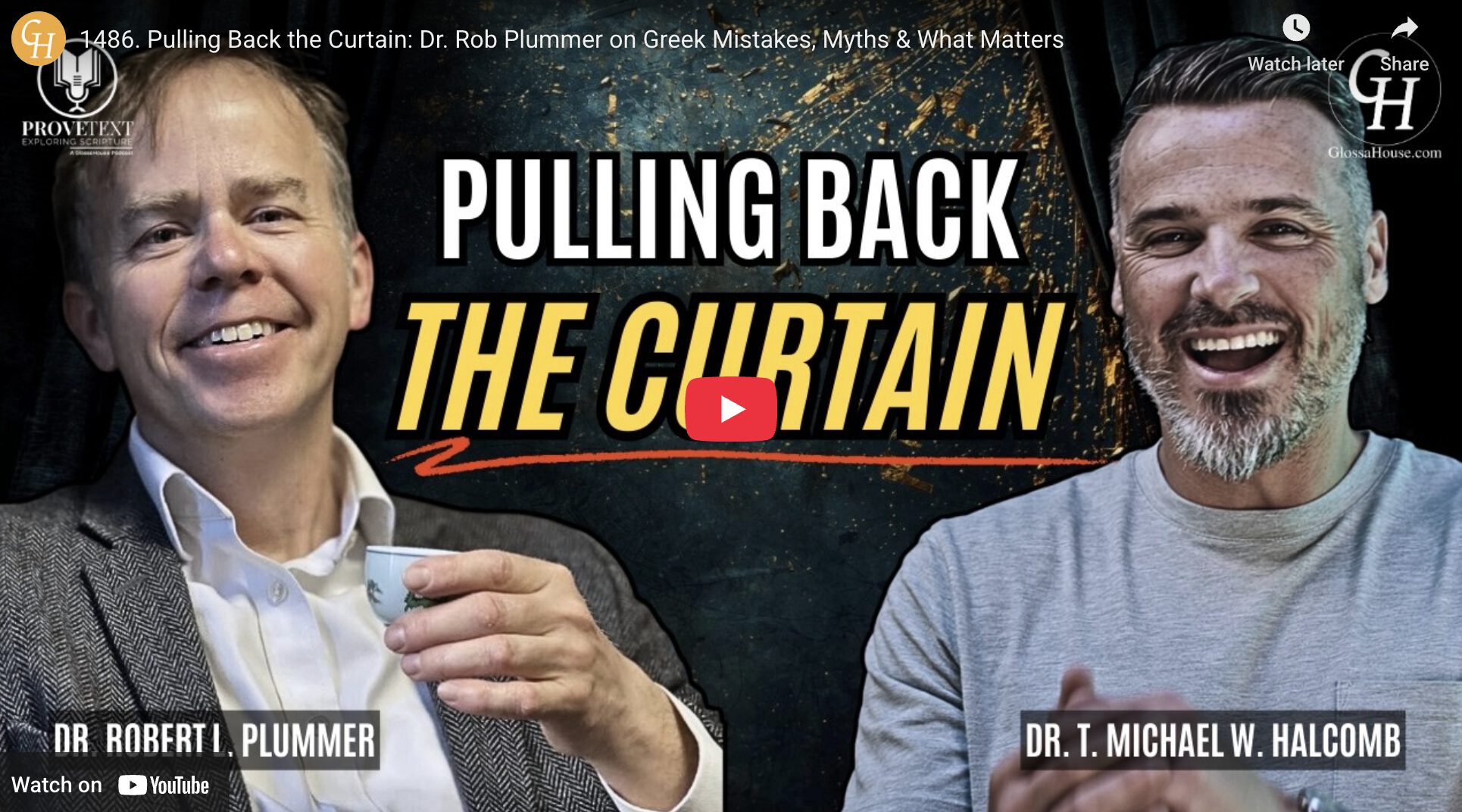 Michael Halcomb Interviews Rob Plummer for ProveText podcast