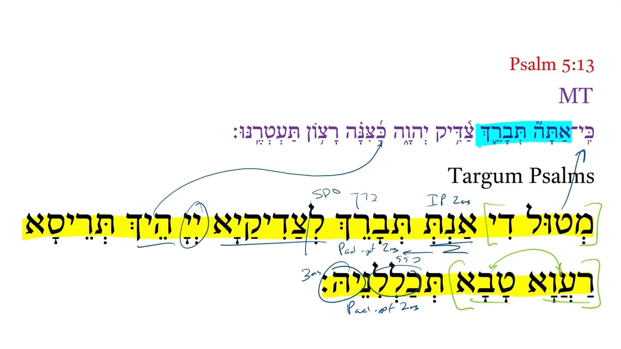 Targum Psalm 5:13