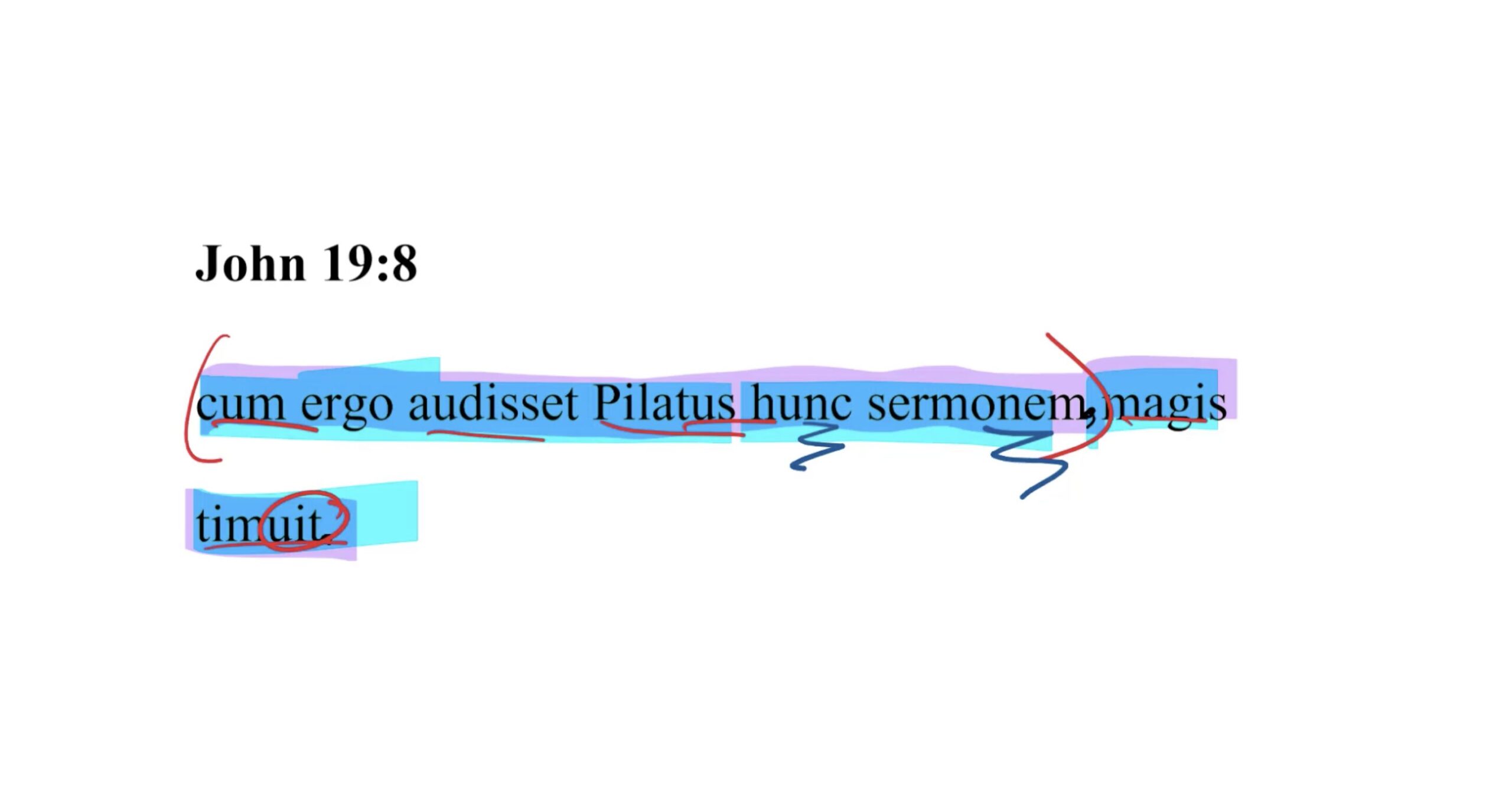 John 19:8 Latin Vulgate
