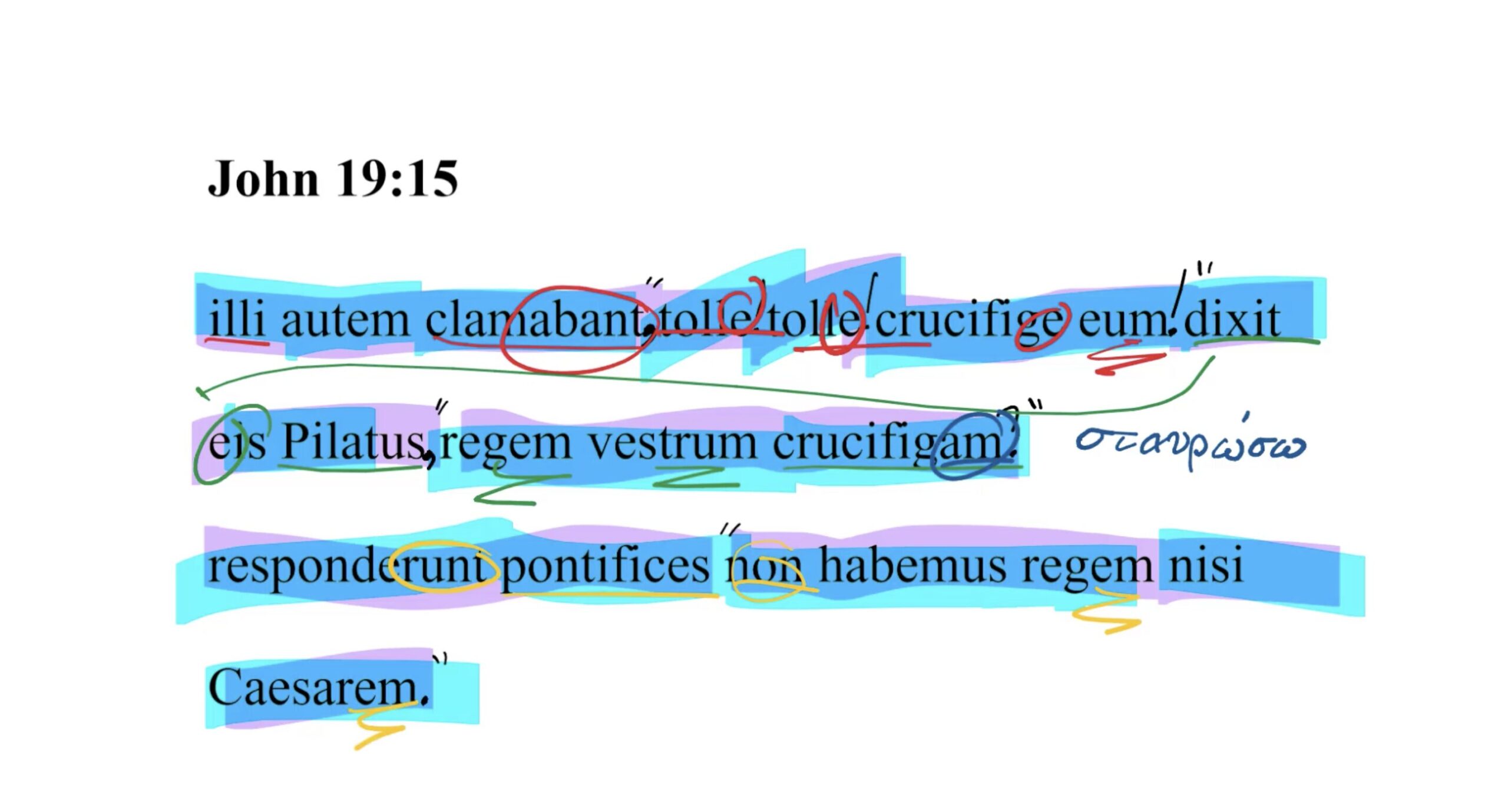 John 19:15 Latin Vulgate