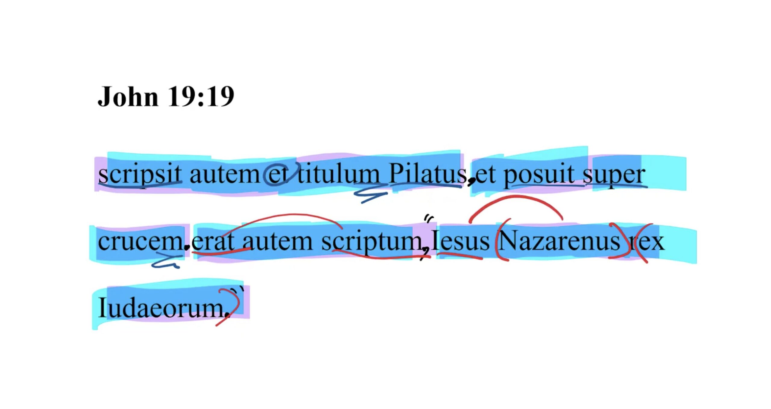John 19:19 Latin Vulgate