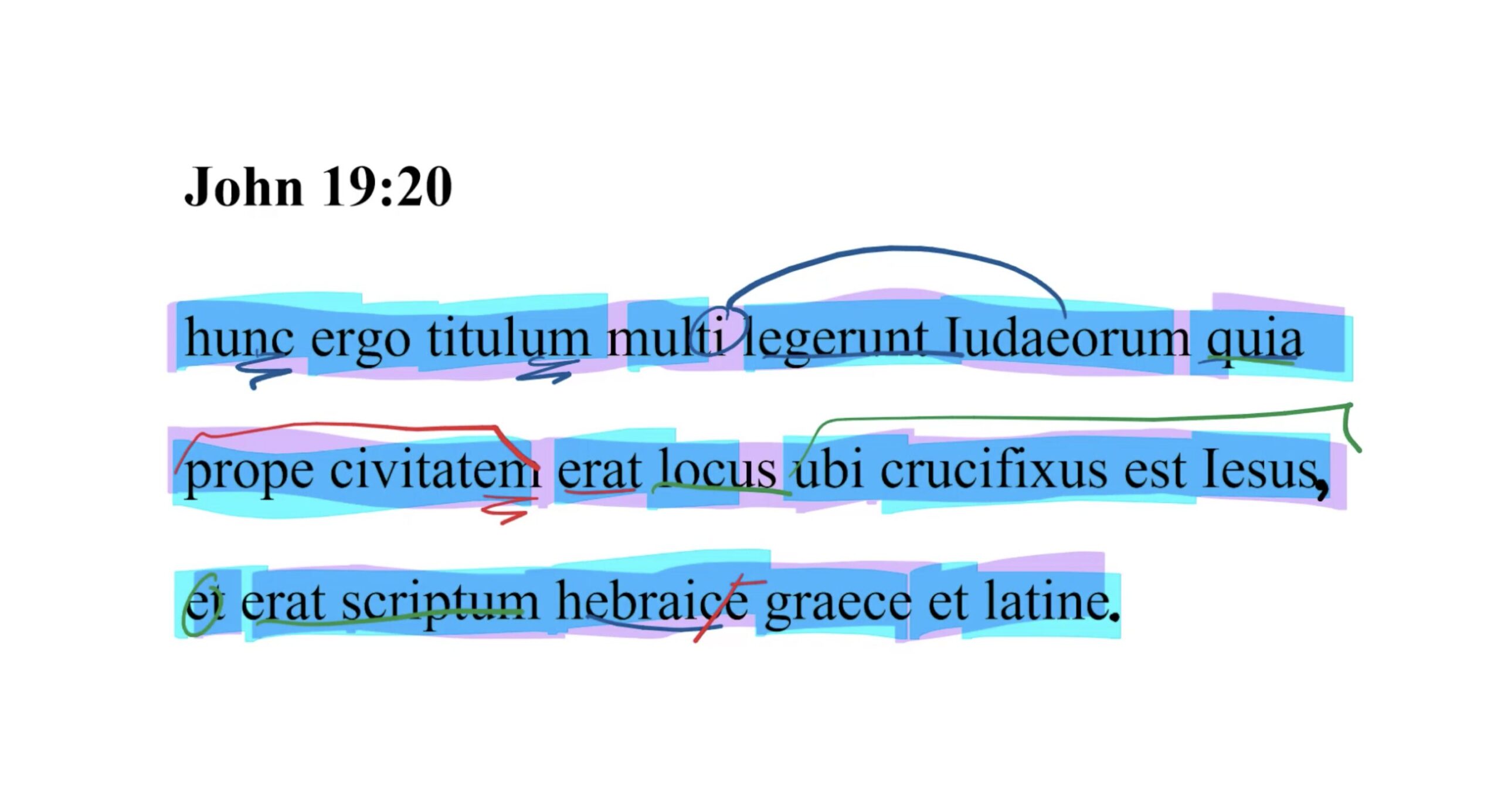 John 19:20 Latin Vulgate
