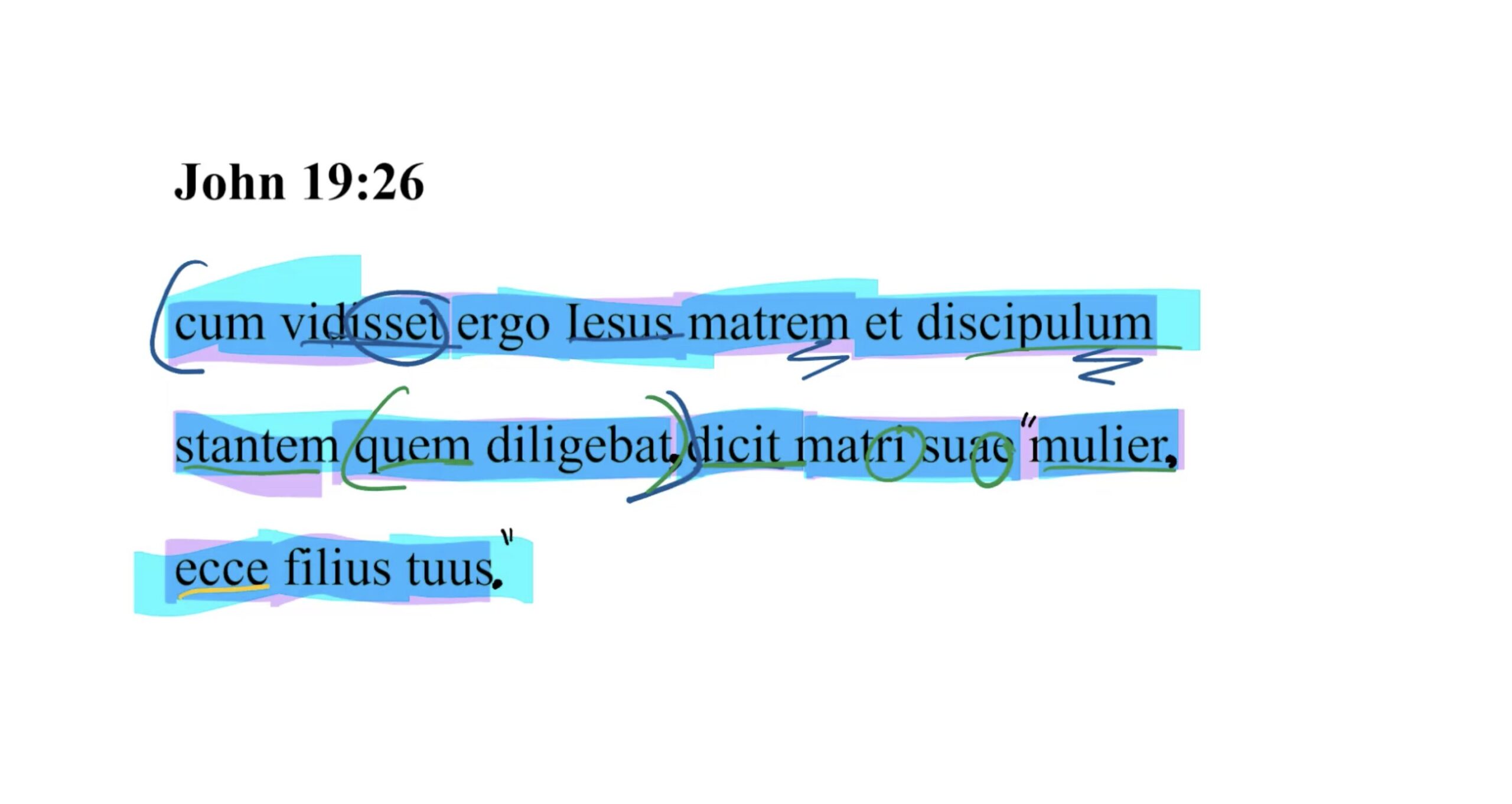 John 19:26 Latin Vulgate