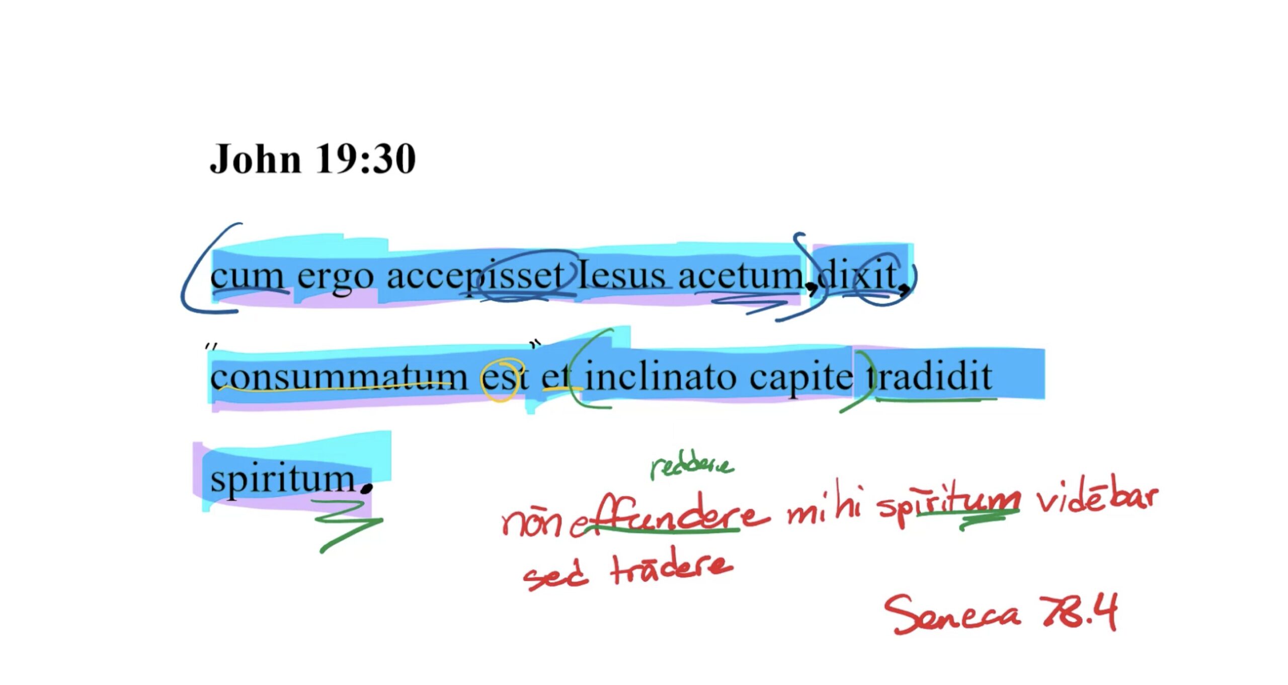 John 19:30 Latin Vulgate