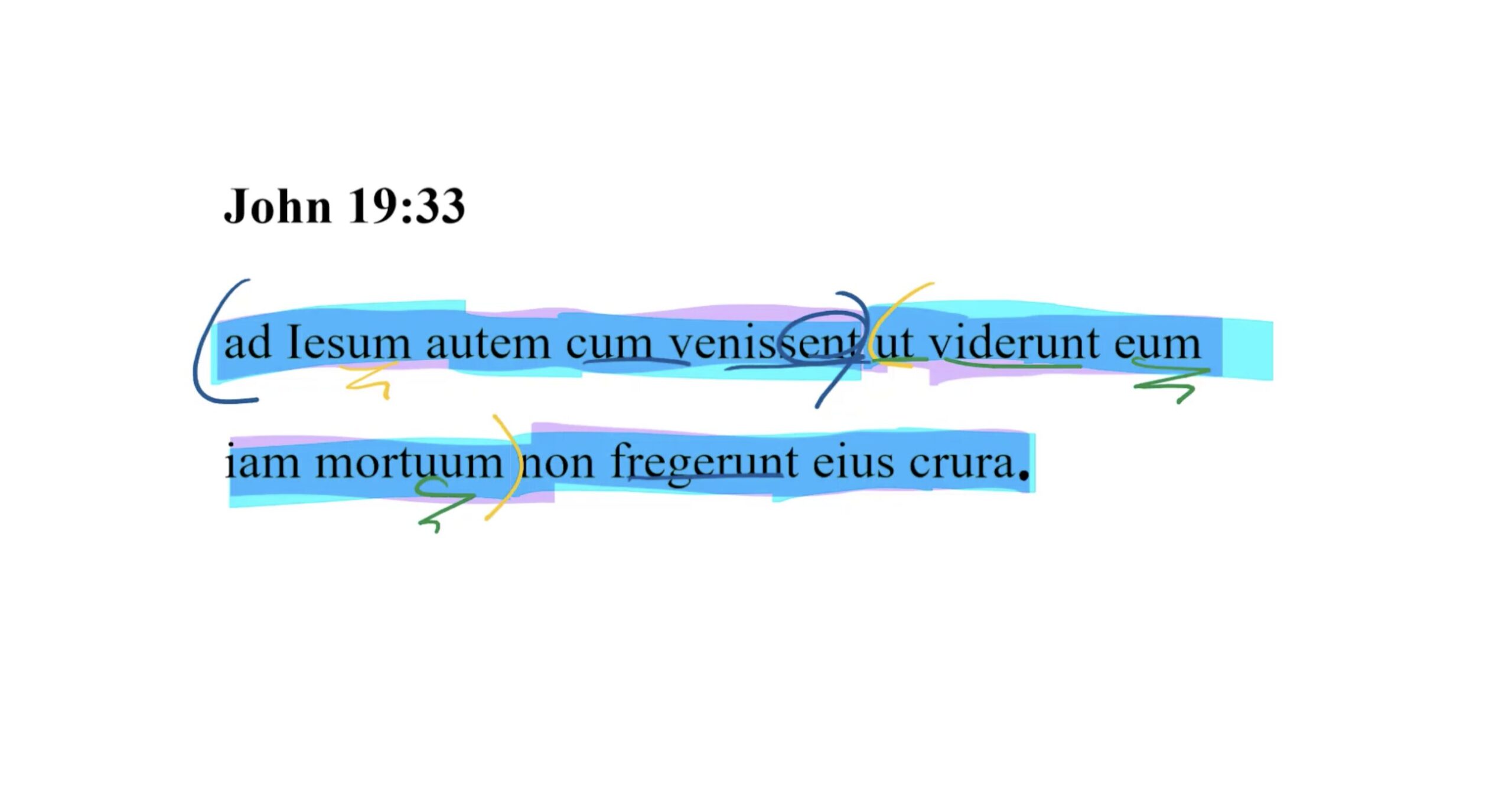 John 19:33 Latin Vulgate