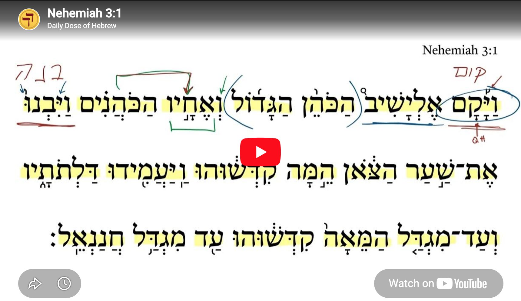Nehemiah 3:1