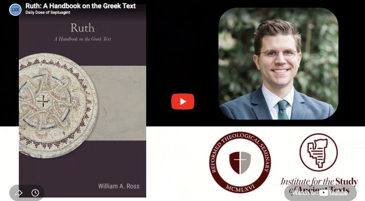 Ruth: A Handbook on the Greek Text