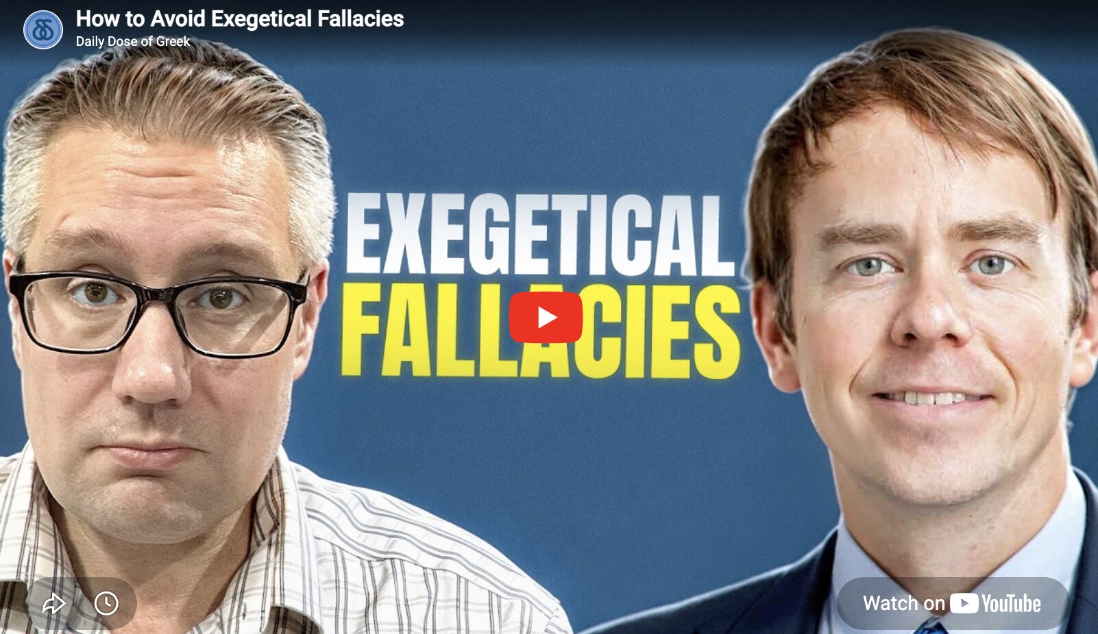 Stephen Hackett Interviews Dr. Plummer about Exegetical Fallacies