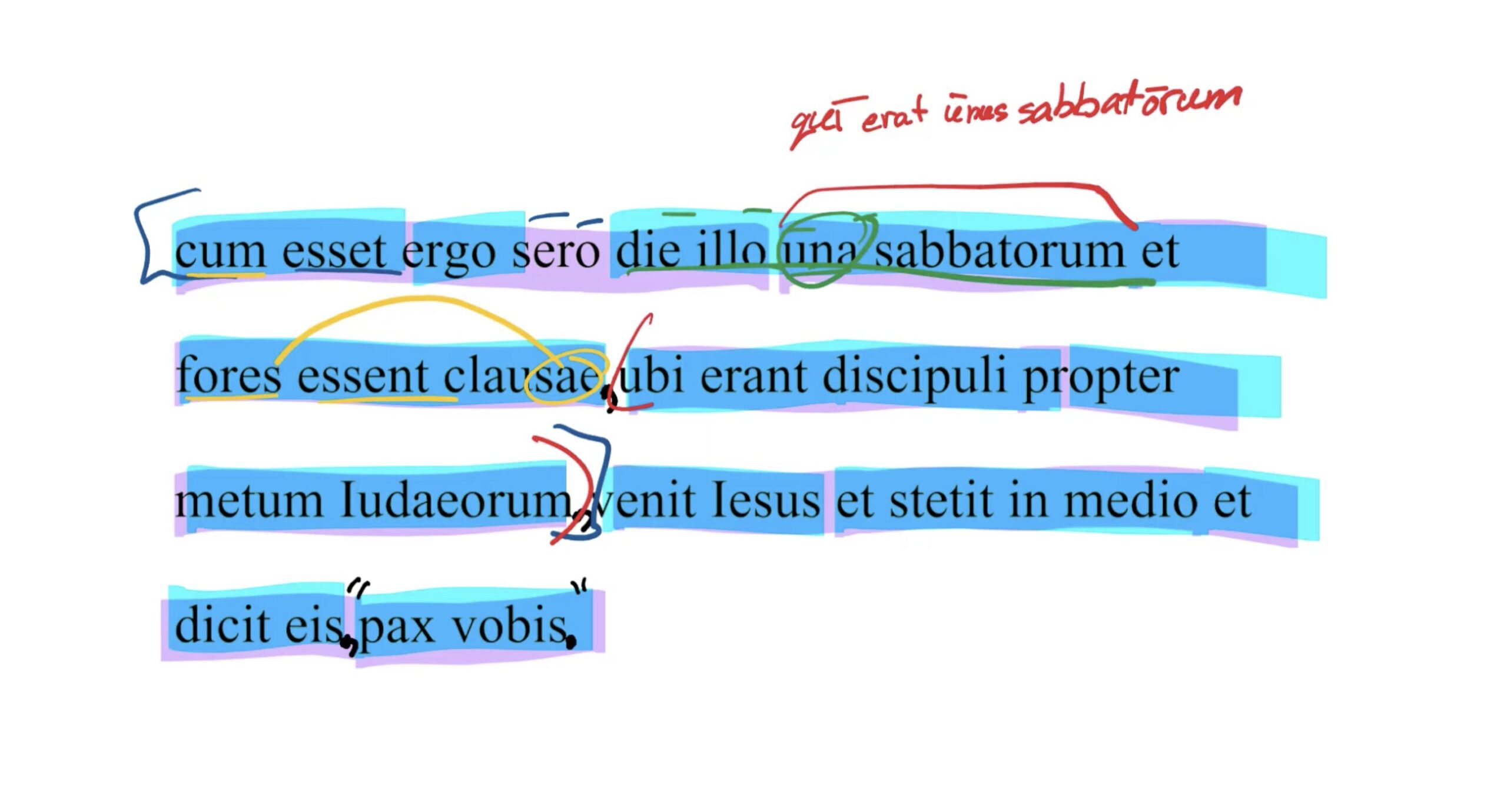 John 20:19 Latin Vulgate