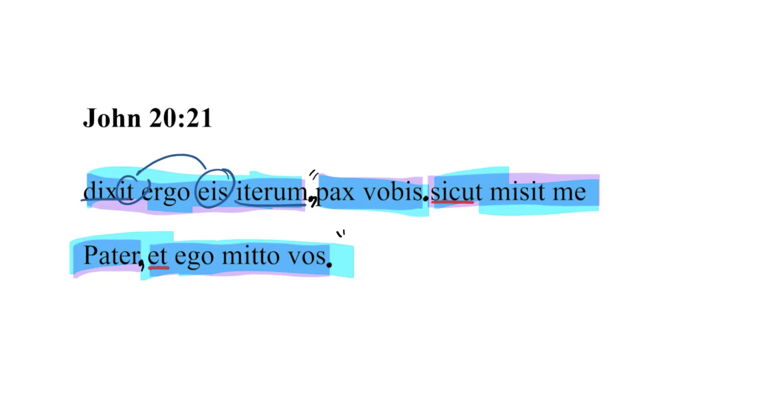 John 20:21 Latin Vulgate
