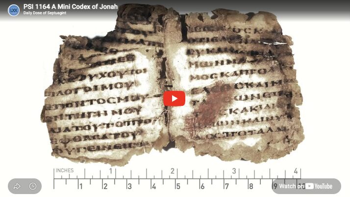 PSI 1164 A Mini Codex of Jonah
