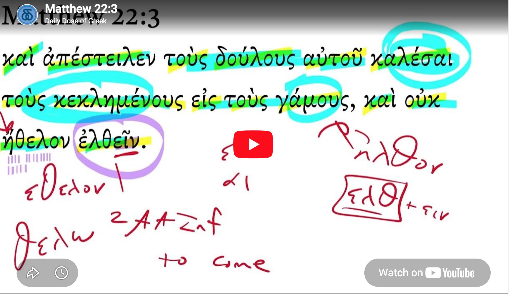Matthew 22:3