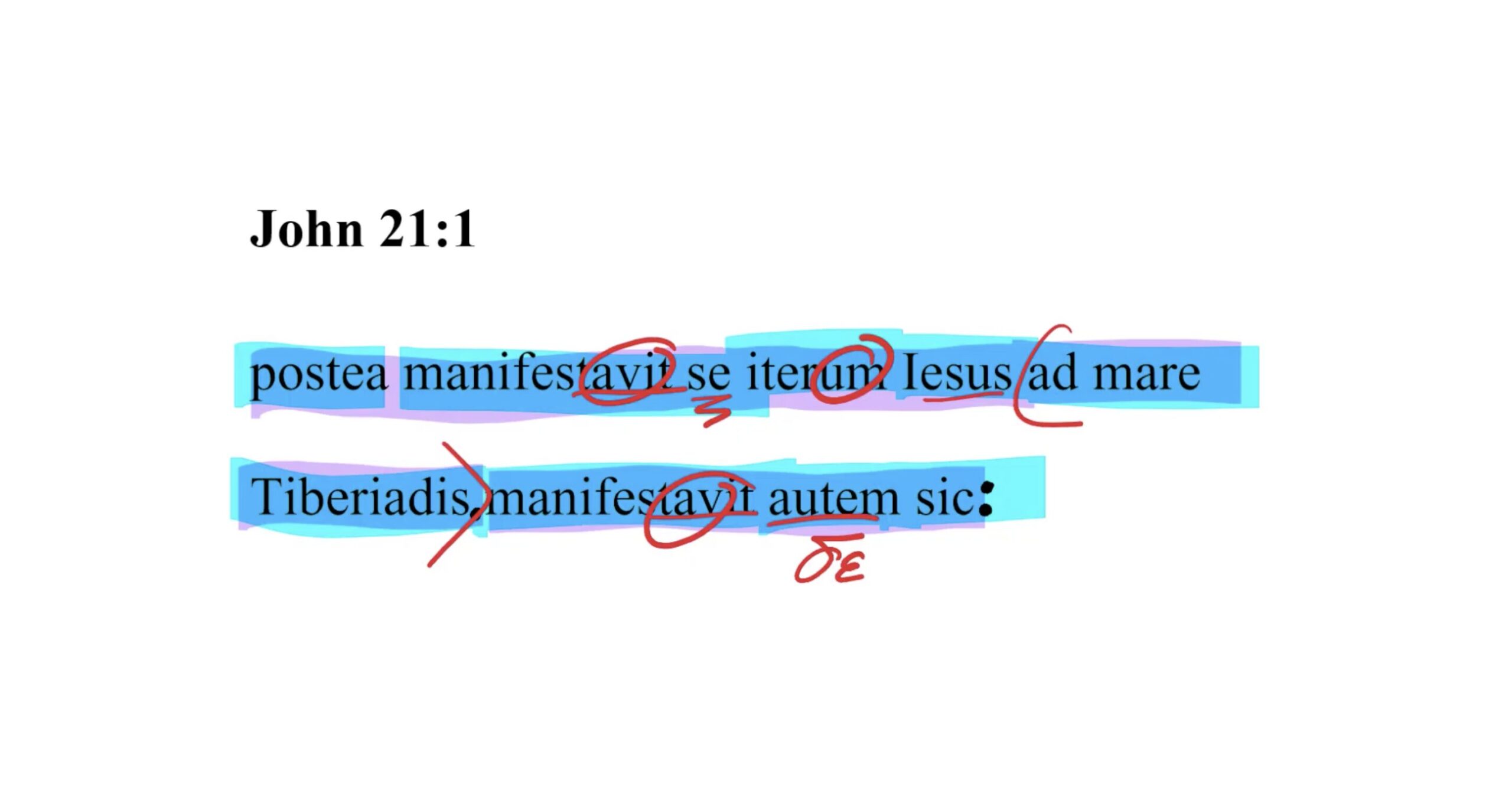 John 21:1 Latin Vulgate