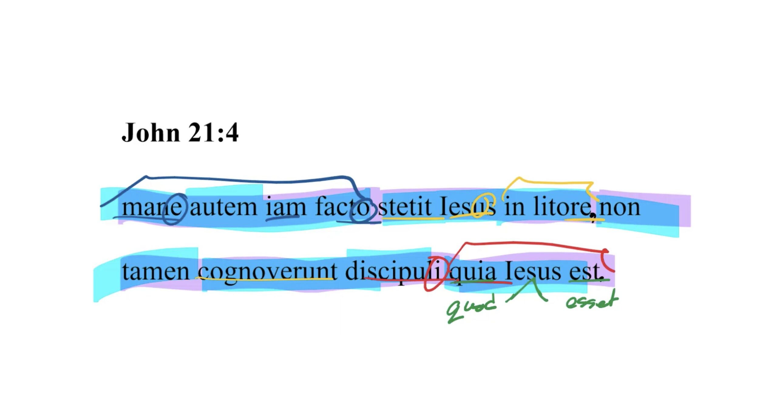 John 21:4 Latin Vulgate