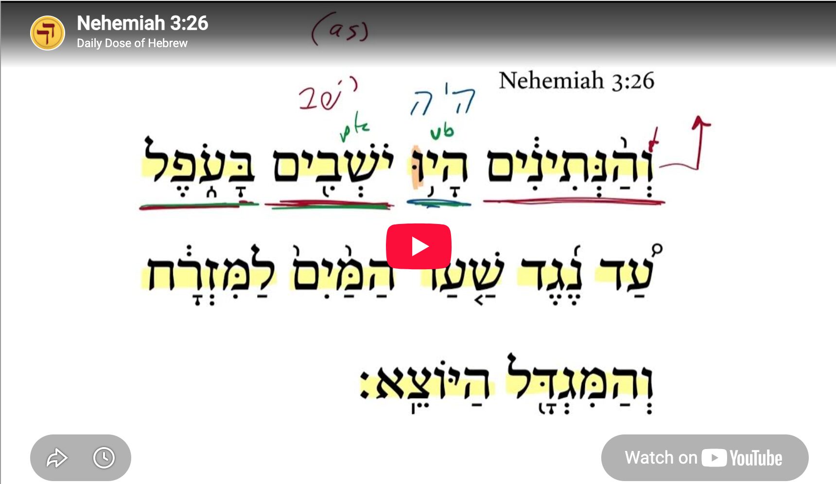 Nehemiah 3:26