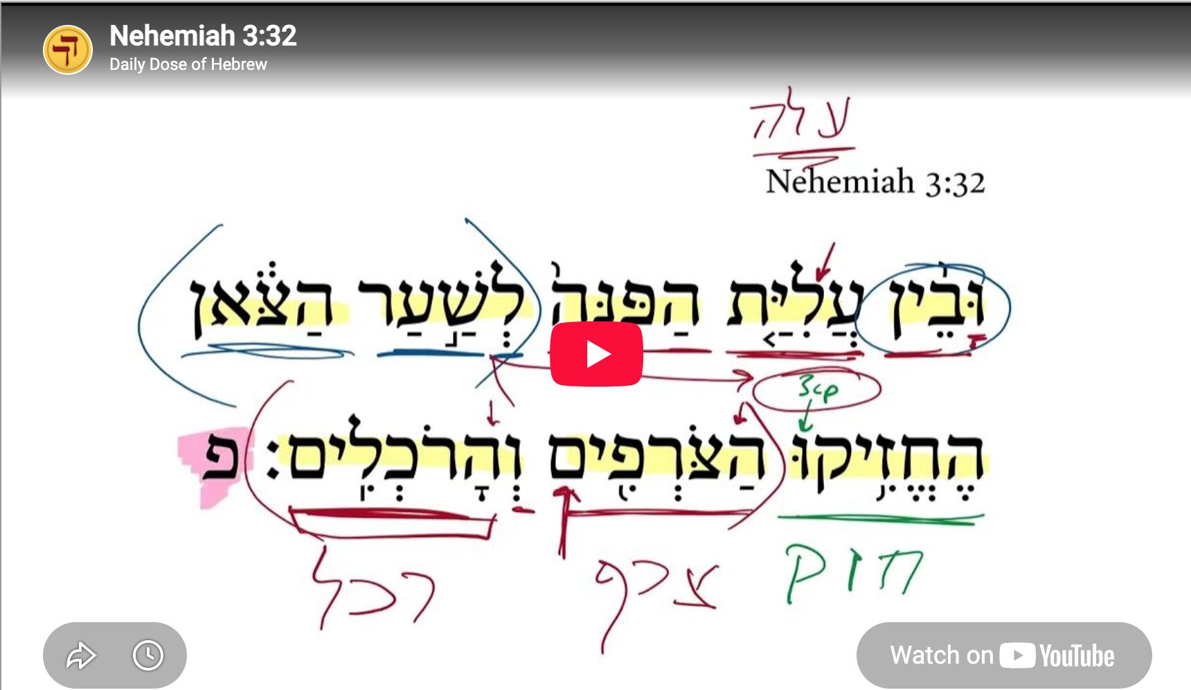 Nehemiah 3:32