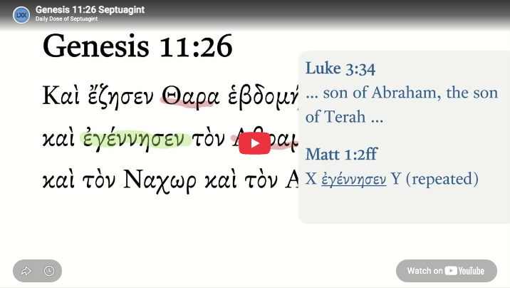 Genesis 11:26 Septuagint