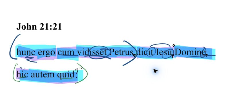 John 21:21 Latin Vulgate