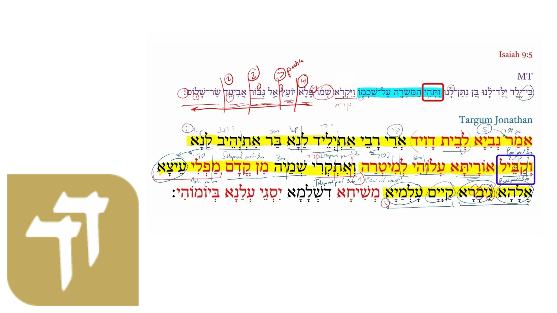 Targum Isaiah 9:5e