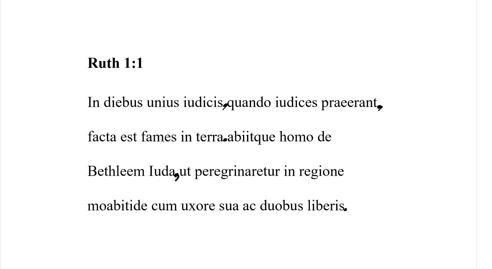 Ruth 1:1 Latin Vulgate