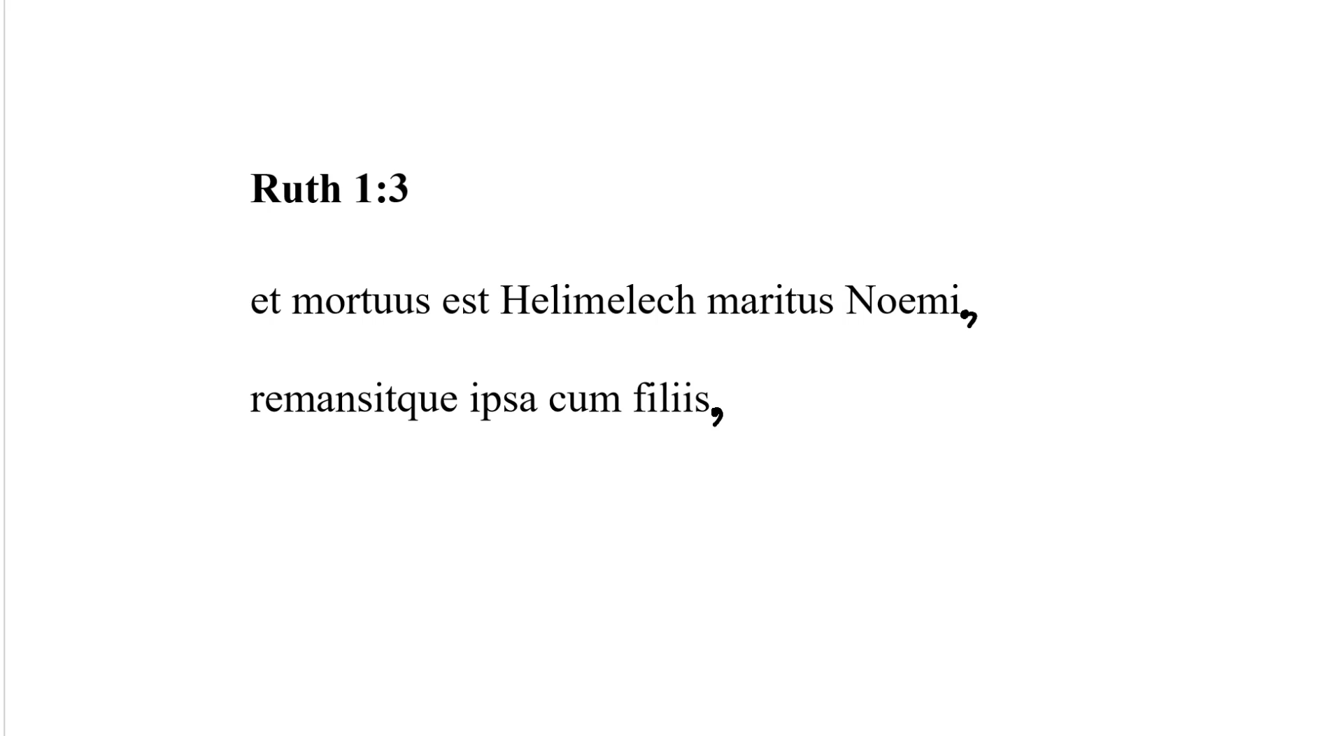 Ruth 1:3 Latin Vulgate